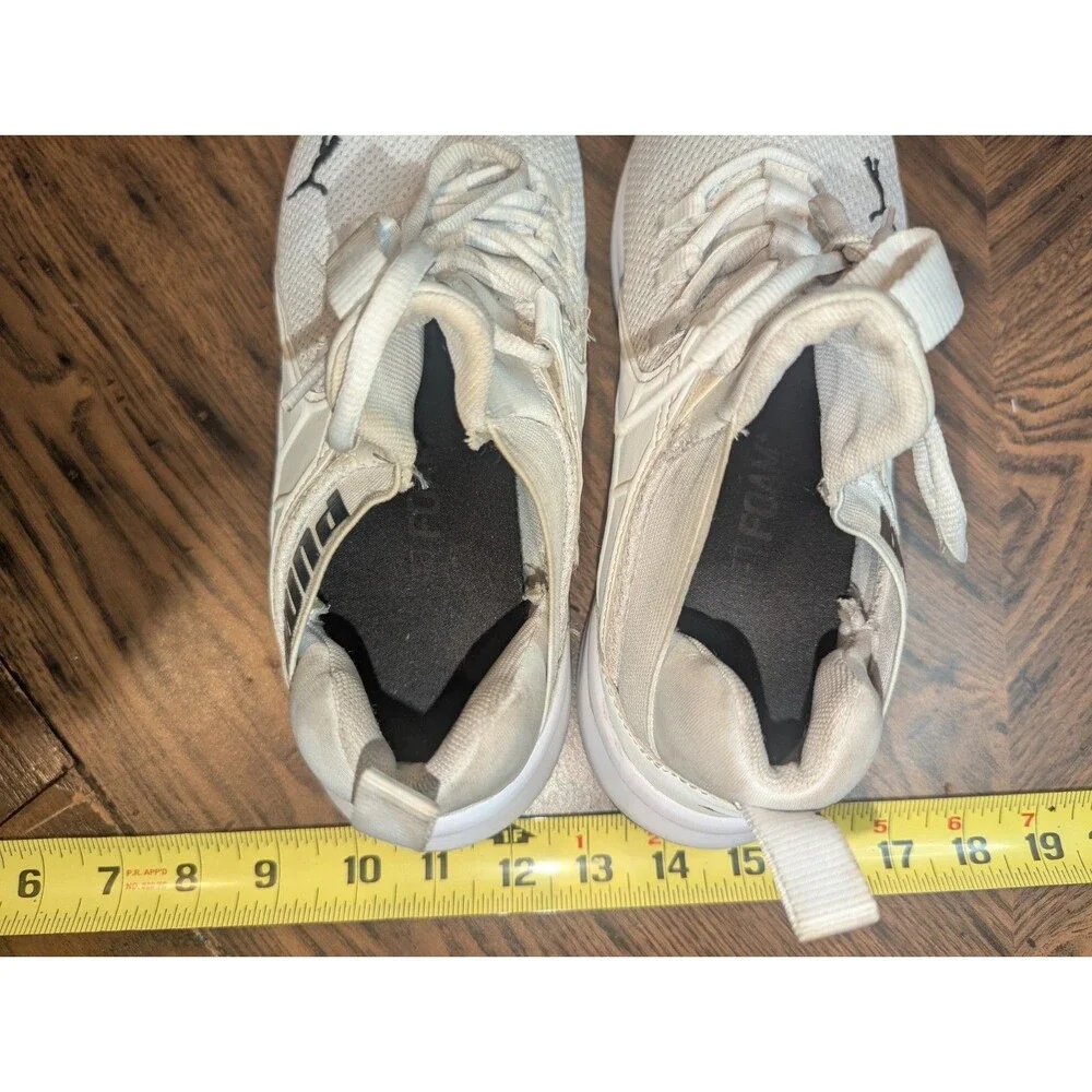 PUMA Enzo 2 Revamp Men's Running Shoes Size 9.5 White Sneakers